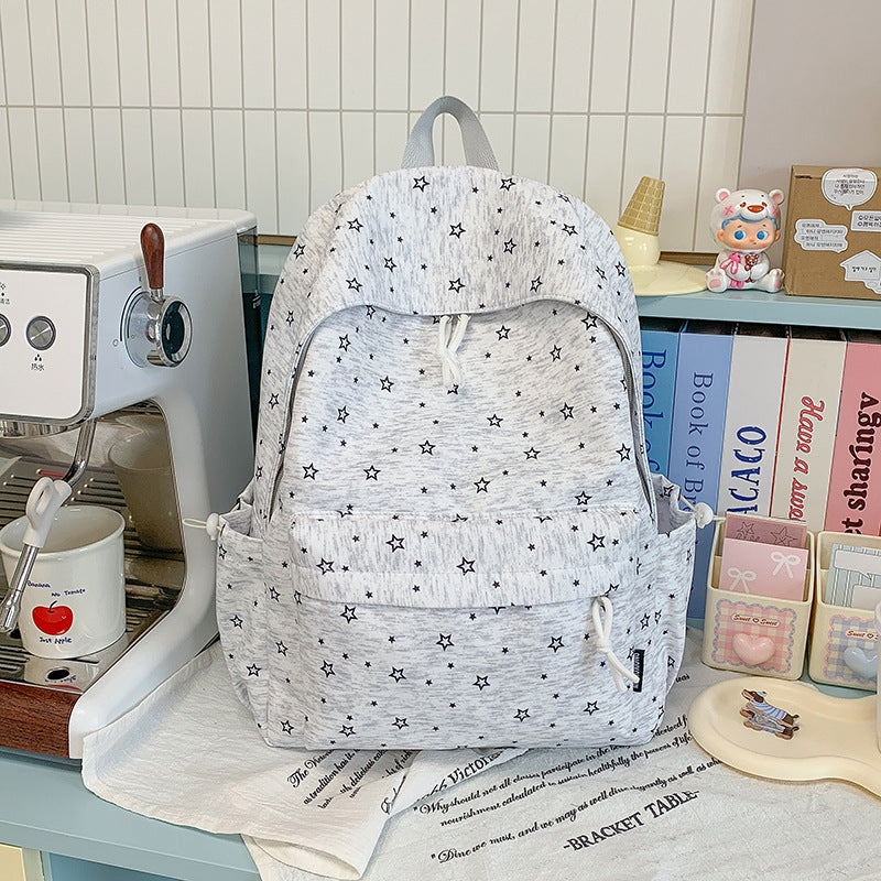 Star-Embellished Casual Daypack Bowlift