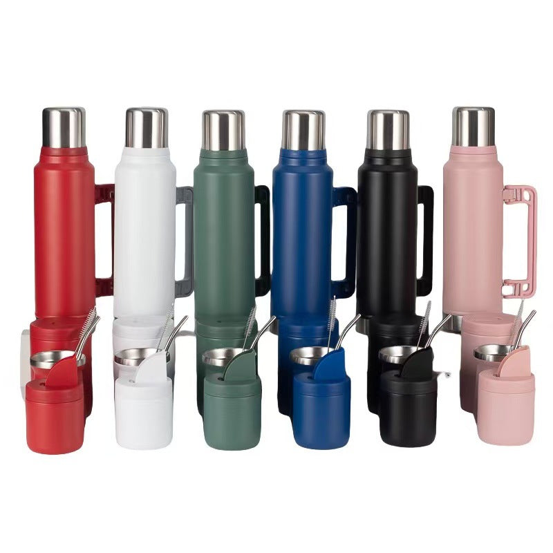Women Stylish Thermos with Practical Drinking Cup Set Bowlift