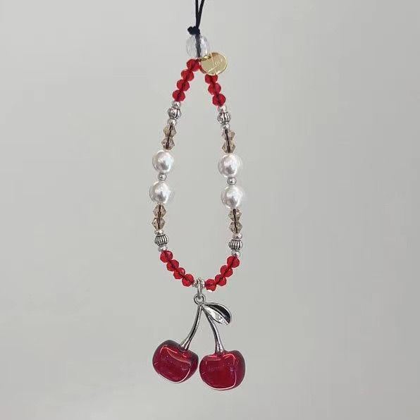 Charming Cherry Pendant Phone Charm Holder Bowlift