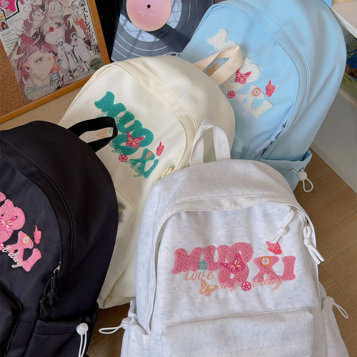 Stylish Embroidered Backpack Bowlift 1791204530