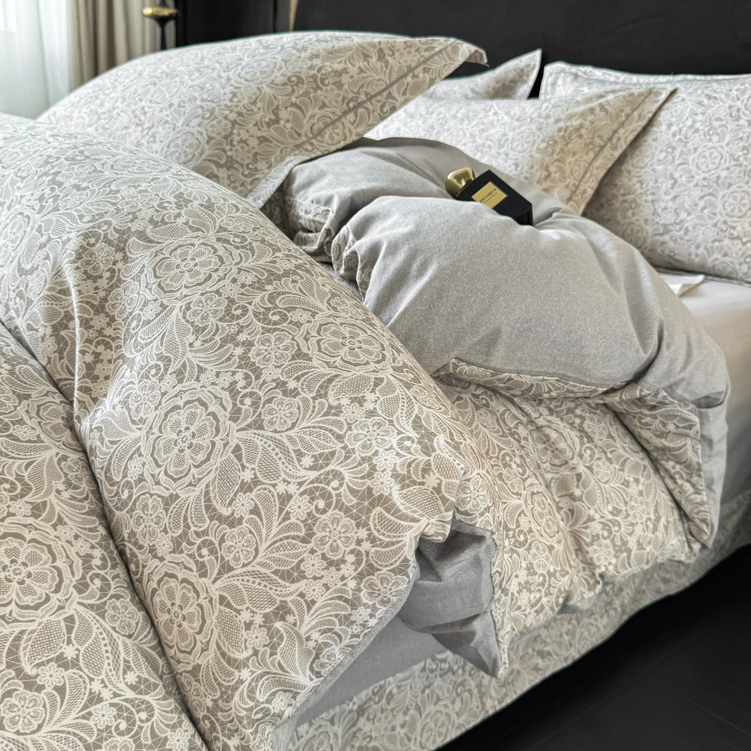 Textured Patchwork Bedding Set