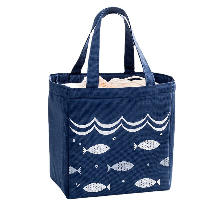 Insulated Lunch Bag with Drawstring Closure