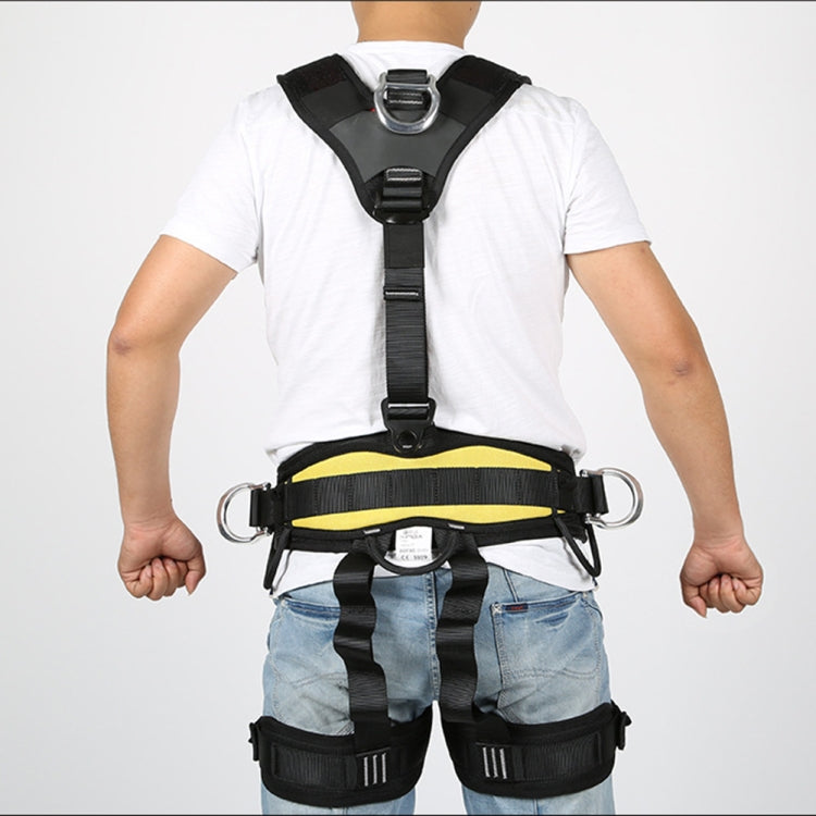 BowLift | XINDA XDA9516 Outdoor Climbing Polyester High-Strength Rope Adjustable Descender Full-Body Safety Harness