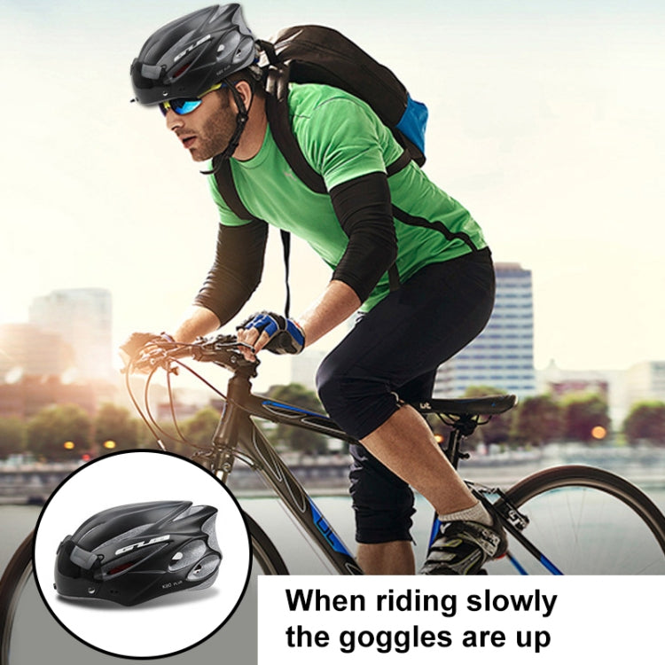 BowLift | GUB K80 Plus Bicycle Helmet with Visor and Goggles (White)