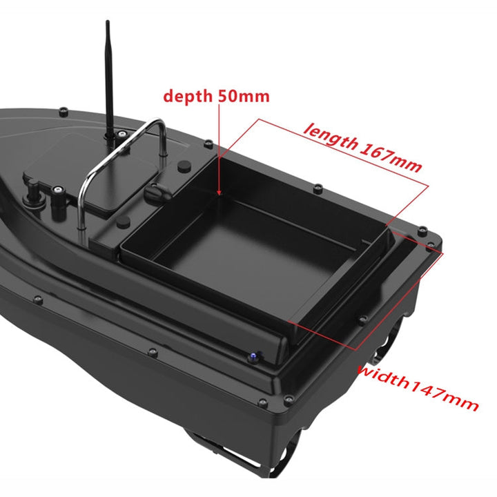 Smart RC Fishing Bait Boat with 2 kg Load Capacity and 500 m Remote Range
