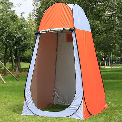BowLift | Clothing Change Tent with Window, Single, Size: 190x120x120cm (Orange)