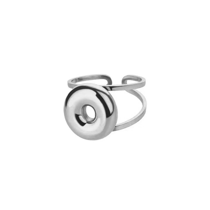 BowLift | Adjustable Open Band Bubble Letter Initial Ring