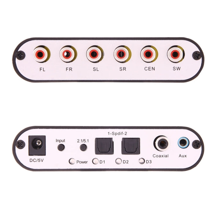 BowLift | NEWKENG 51R DTS / AC3 to Analog 5.1 Audio / Stereo Audio Digital Audio Converter Decoder