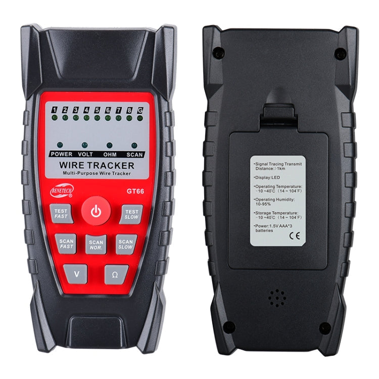 BowLift | BENETECH GT66 RJ11 / RJ45 Multifunctional Cable Tester Line Finder Network Cable Detector