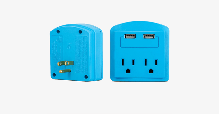 BowLift | Outlet with 2 USB ports wall adapter - Your portable charging station