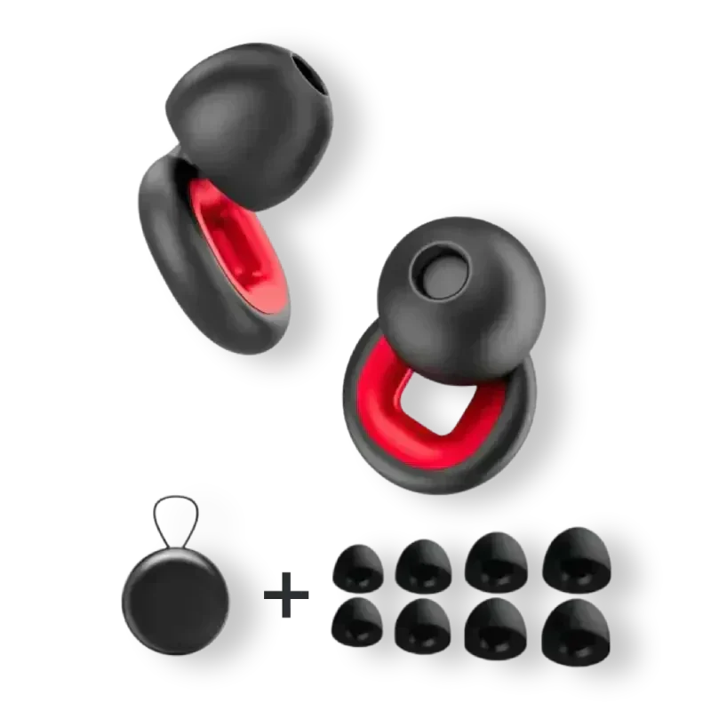 BowLift | Reusable Earplugs with 24dB Noise Reduction and Storage Case
