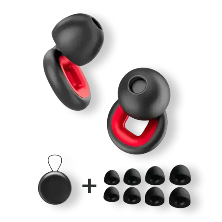 BowLift | Reusable Earplugs with 24dB Noise Reduction and Storage Case
