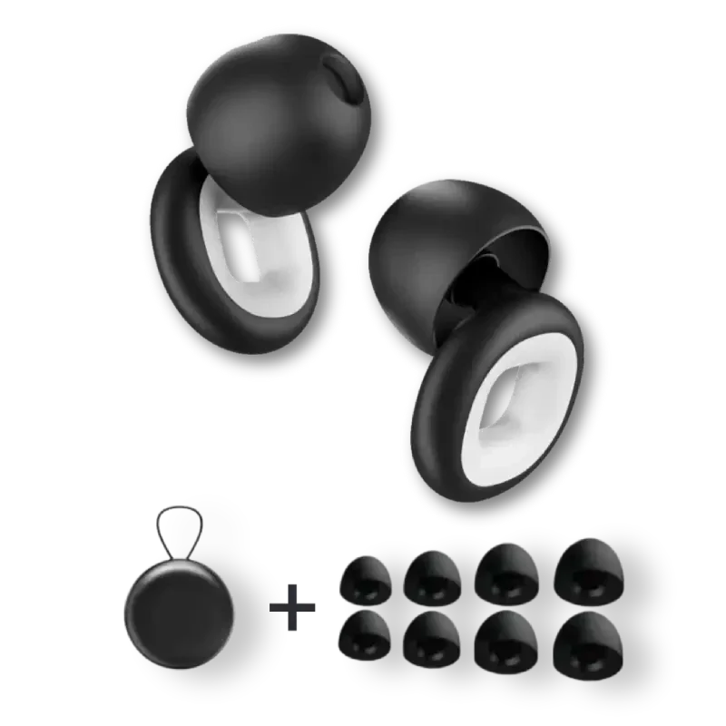 BowLift | Reusable Earplugs with 24dB Noise Reduction and Storage Case