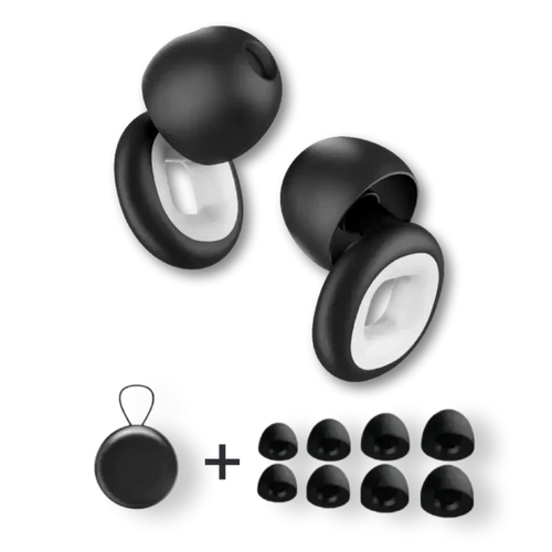 BowLift | Reusable Earplugs with 24dB Noise Reduction and Storage Case