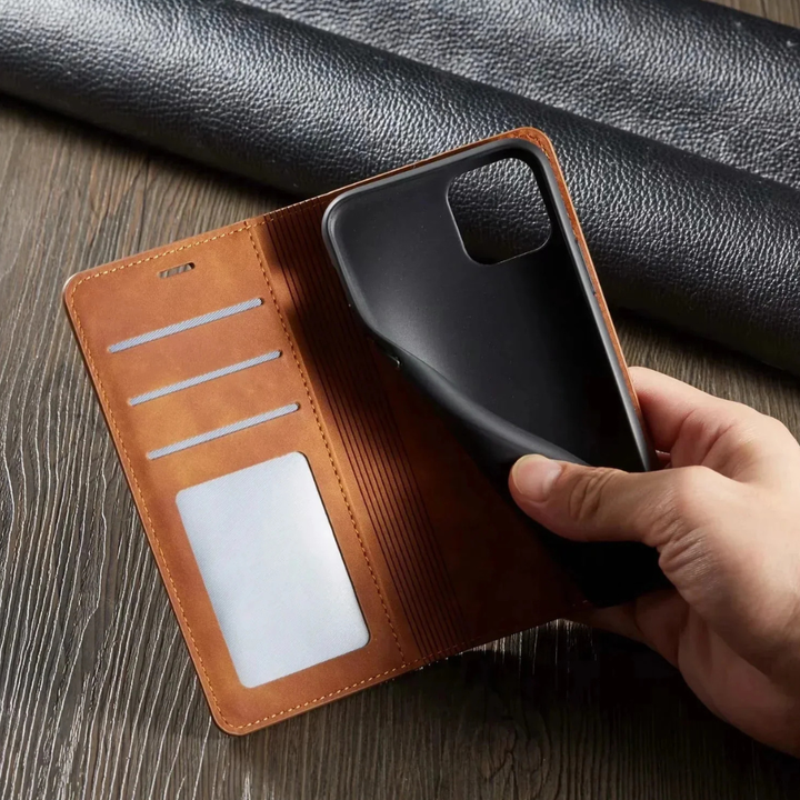 BowLift | Phone Case Leather Magnetic Shockproof Slim Cover