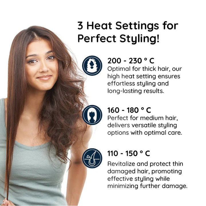 2-in-1 Rotating Hair Brush for Straightening and Styling