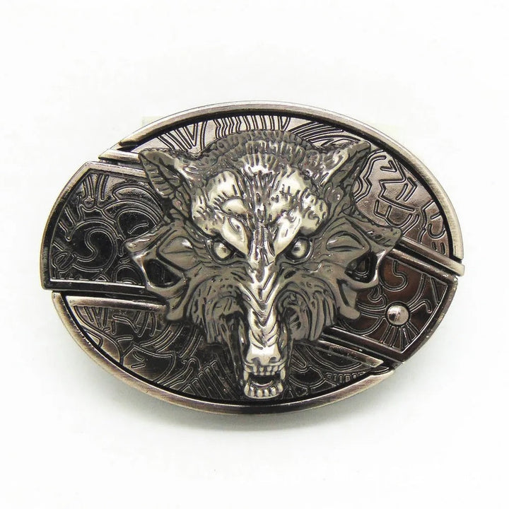 Men's Leather Punk Belt | Vintage Metal Buckle Designs