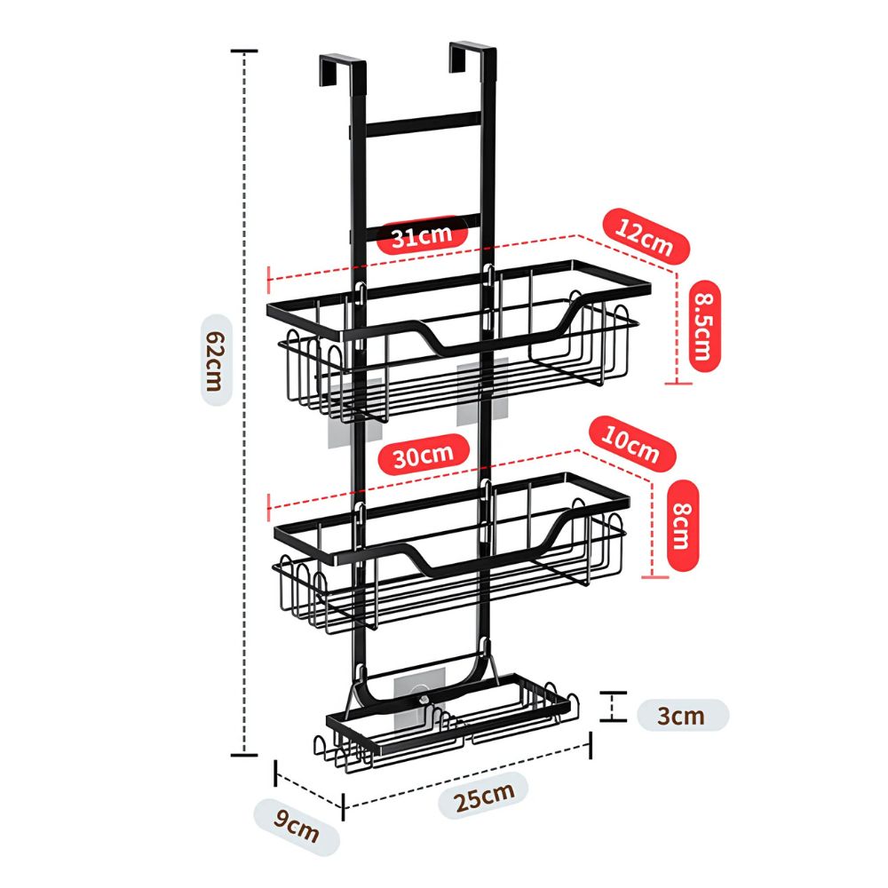 BowLift | Quick Reach Hanging Bathroom Caddy