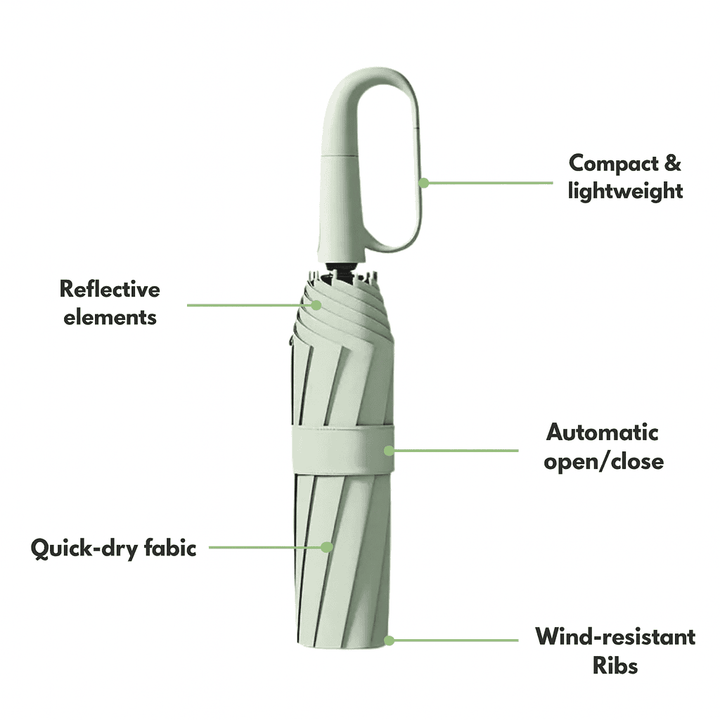 BowLift | Automatic Compact Umbrella, Built for Strong Wind