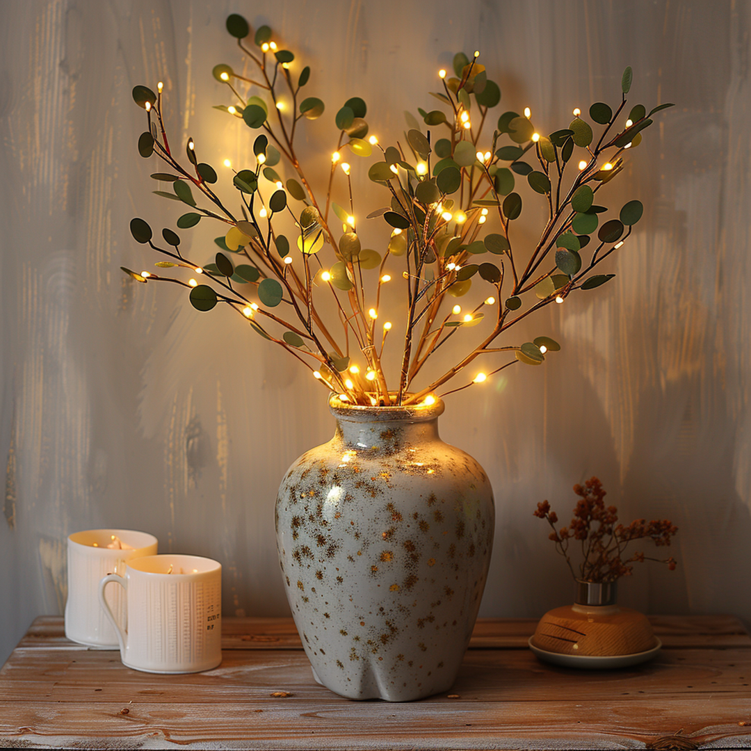BowLift | LumiVista Magical Olive Branch String Light – 70cm Elegant LED Decoration