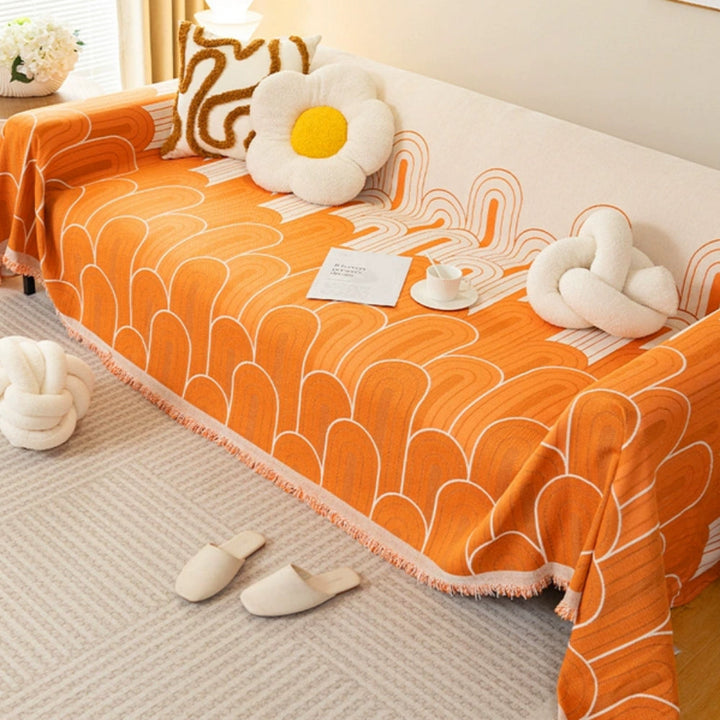 BowLift | Rainbow Arches Chenille Sofa Cover