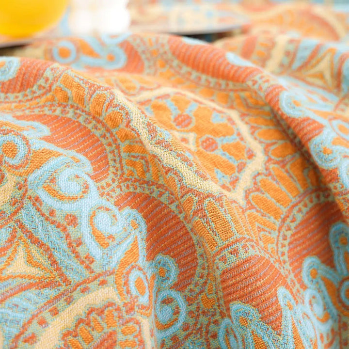BowLift | Reversible Paisley Bohemian Cotton Blanket