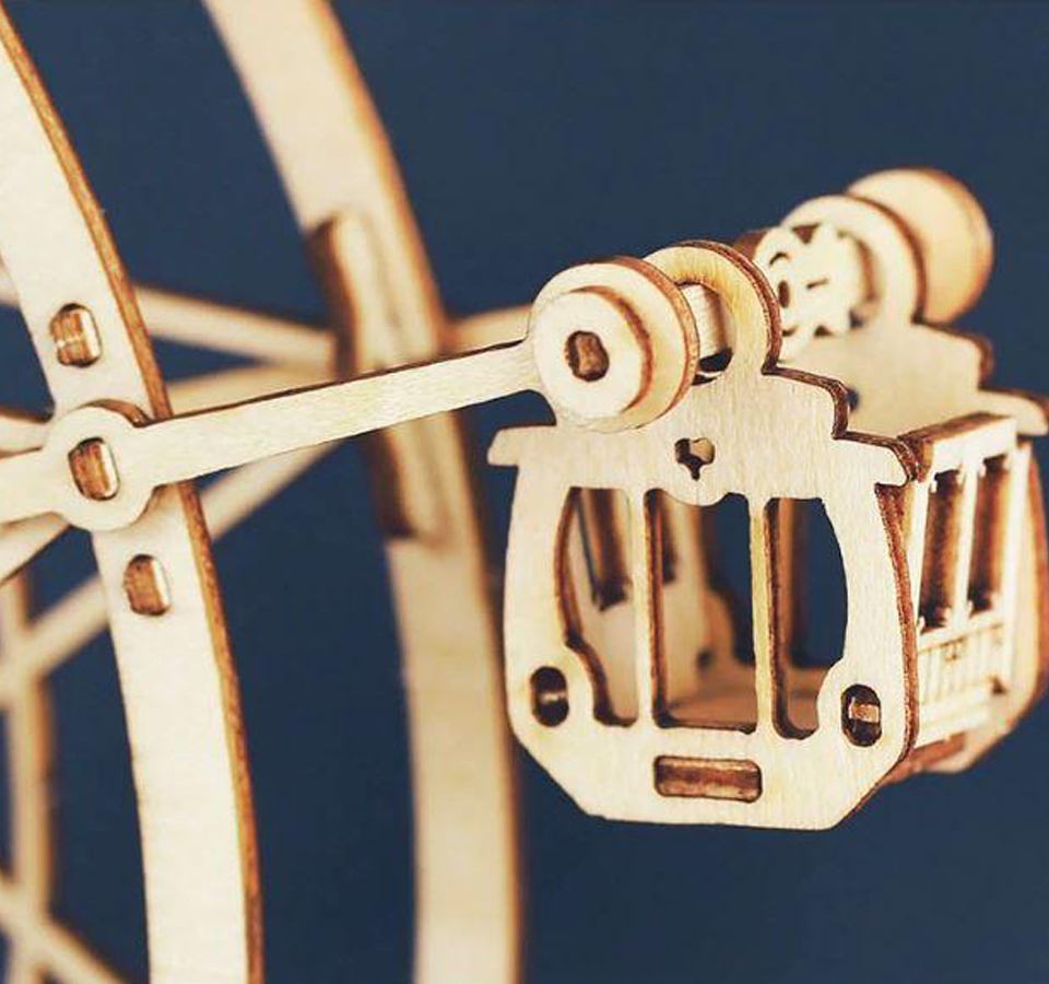 Mechanical Music Box - Ferris Wheel Bowlift
