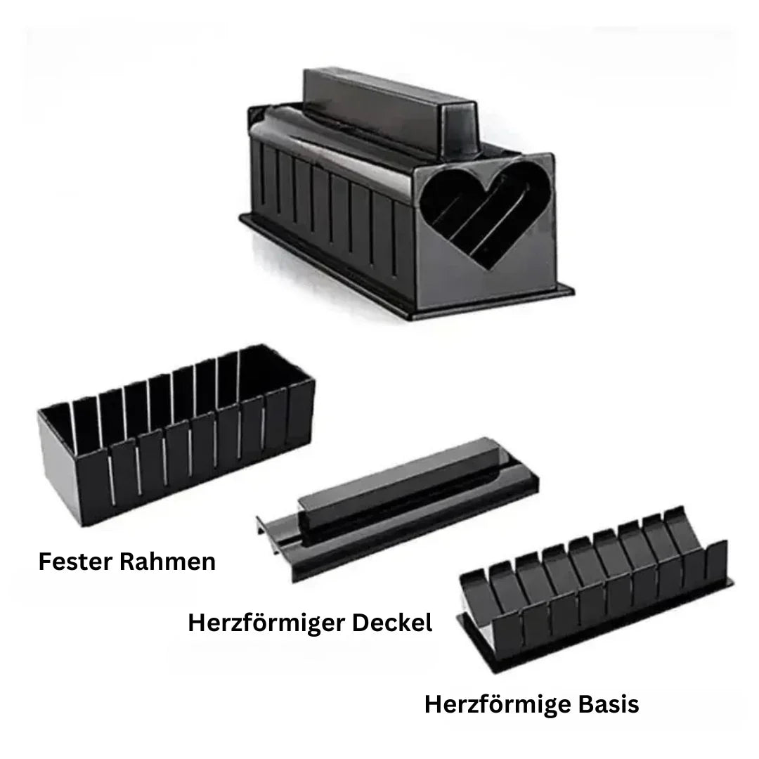 BowLift | Sushi Rolls and Cutting Set – Practical Sushi Kit with Templates and Accessories