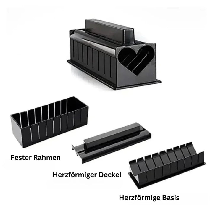 BowLift | Sushi Rolls and Cutting Set – Practical Sushi Kit with Templates and Accessories