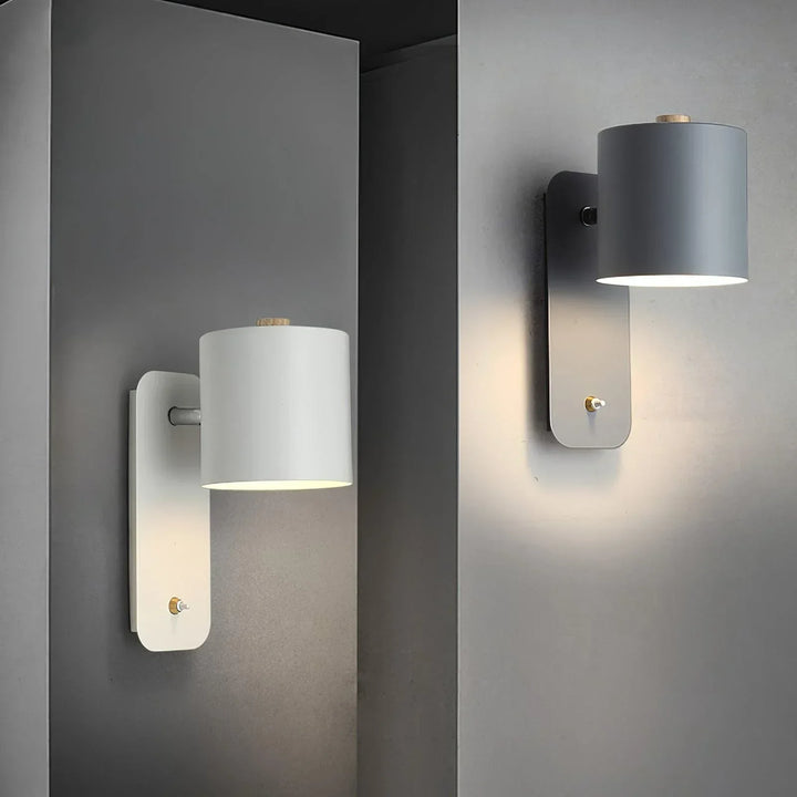 BowLift | Lunara | Cylindrical Wall Lamp with Plug-In Cord