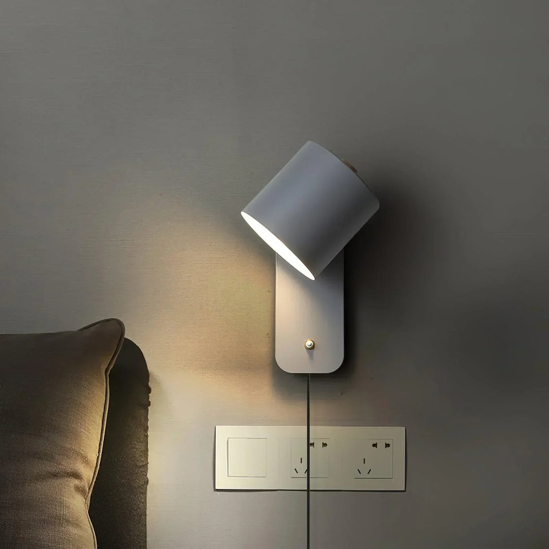 BowLift | Lunara | Cylindrical Wall Lamp with Plug-In Cord