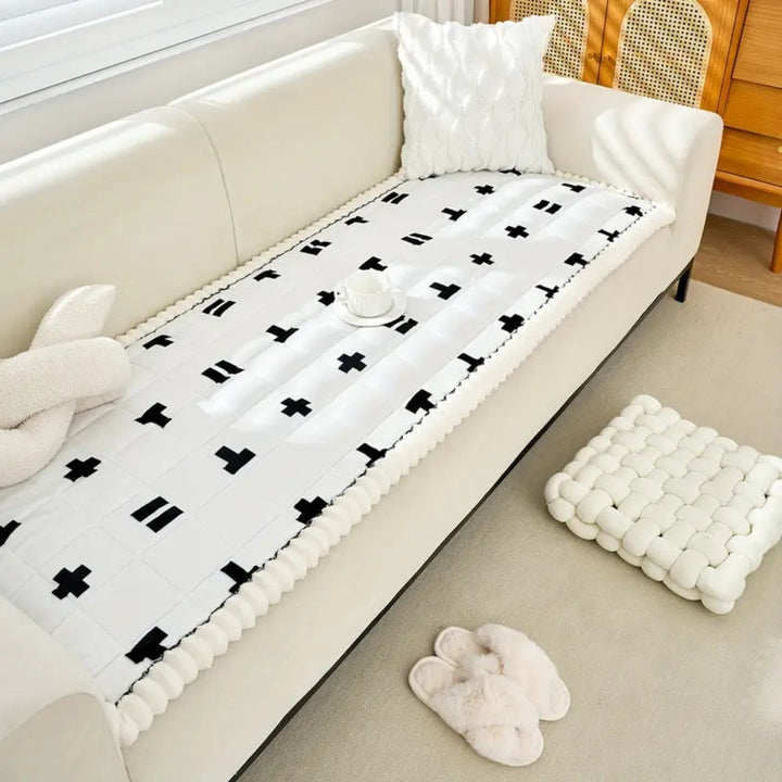 BowLift | Ruffled Cloud Edge Quilted Couch Cover