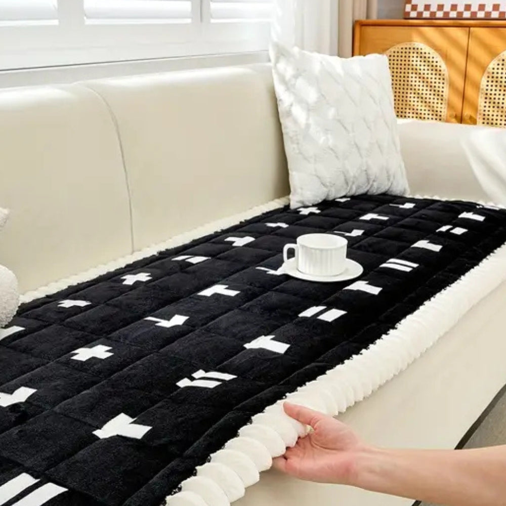 BowLift | Ruffled Cloud Edge Quilted Couch Cover