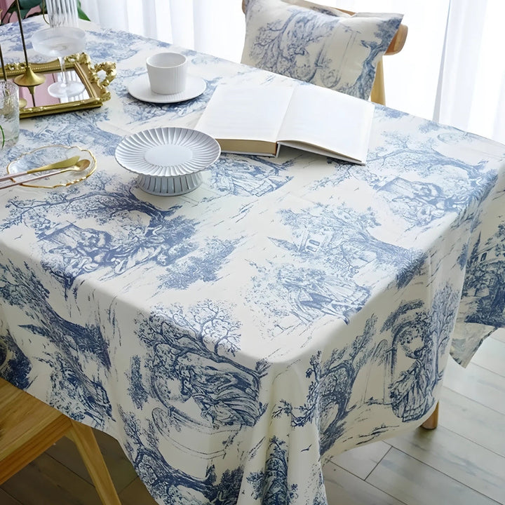 BowLift | Rustic Ink-Style Print Table Cloth