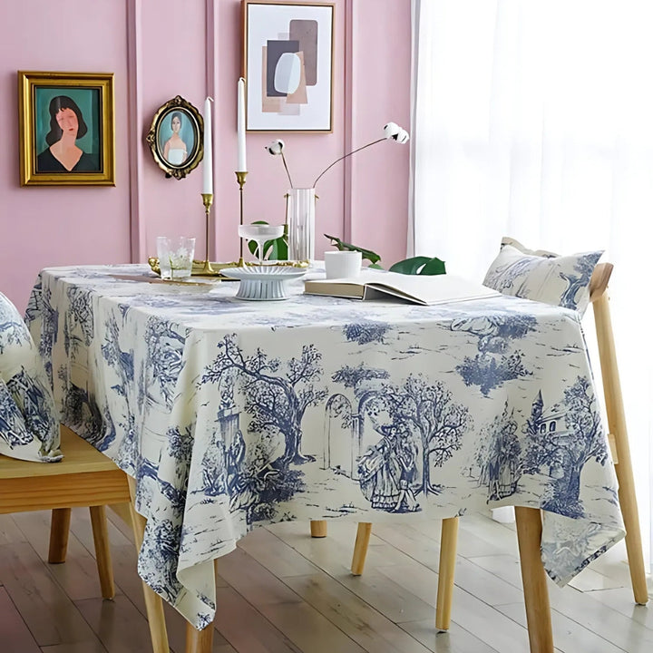 BowLift | Rustic Ink-Style Print Table Cloth