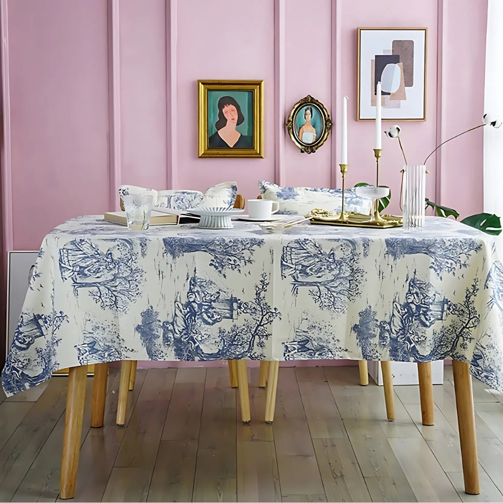 BowLift | Rustic Ink-Style Print Table Cloth