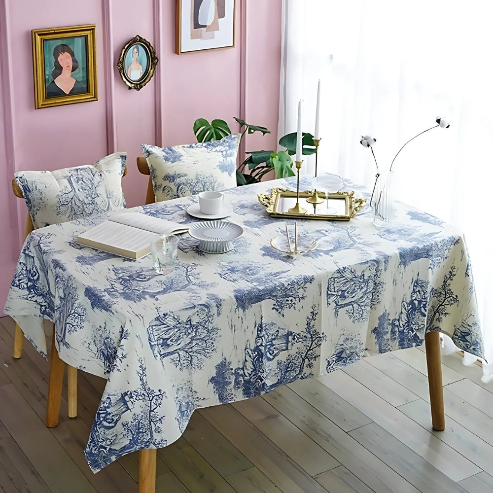 BowLift | Rustic Ink-Style Print Table Cloth