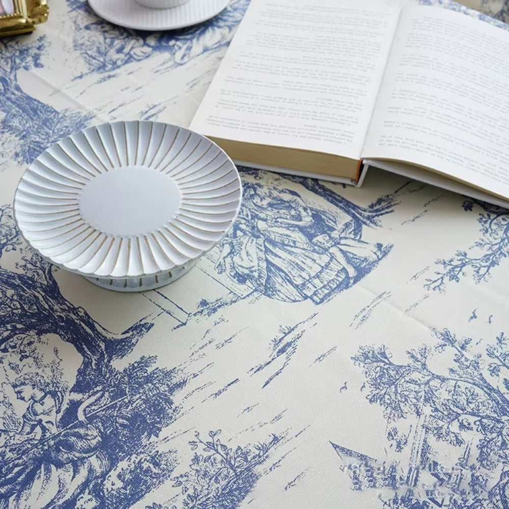 BowLift | Rustic Ink-Style Print Table Cloth