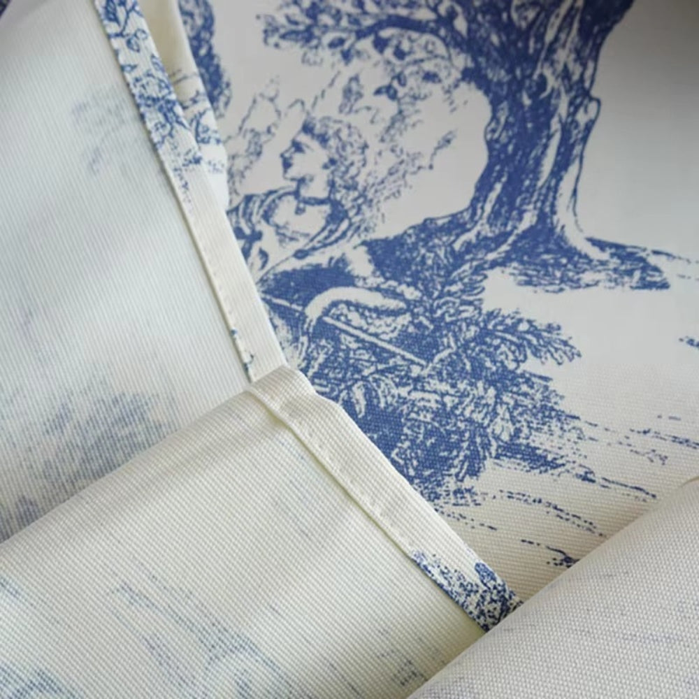 BowLift | Rustic Ink-Style Print Table Cloth