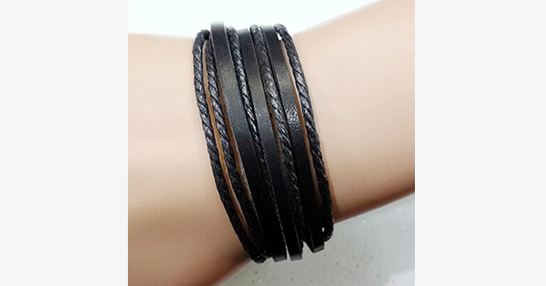 BowLift | Rustic Leather Wrap Bracelet
