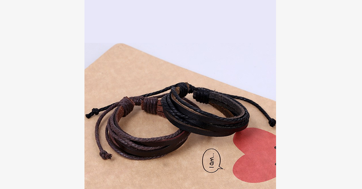 BowLift | Rustic Leather Wrap Bracelet