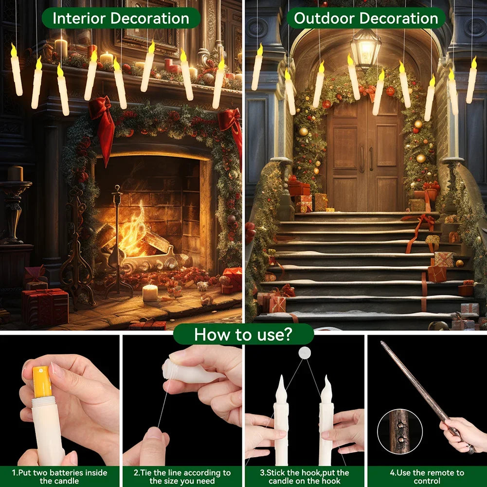 BowLift | LED Candles with Magic Wand