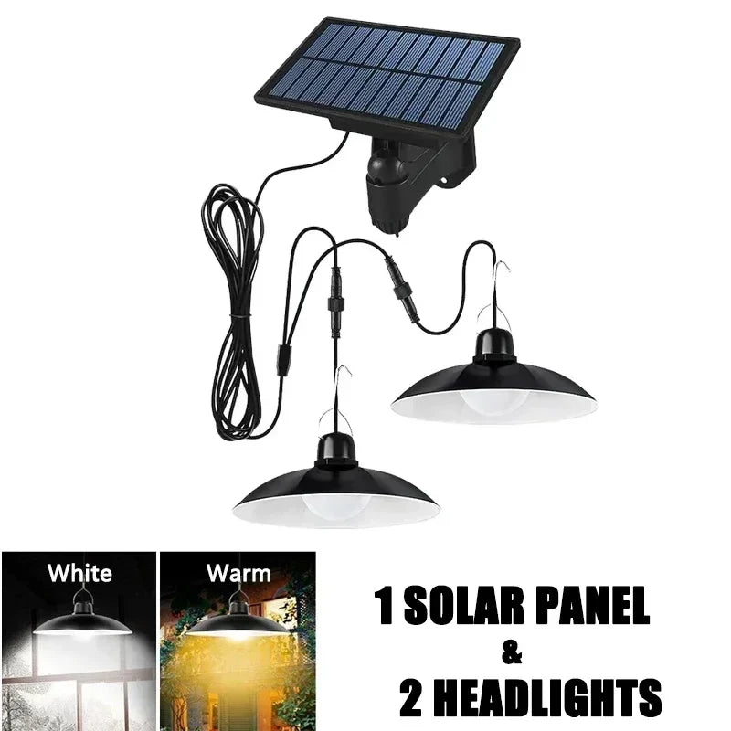 BowLift | Solivara Solar Chandelier | With Sensor & Remote Control | IP65 | Warm/Cold White | 10h Runtime