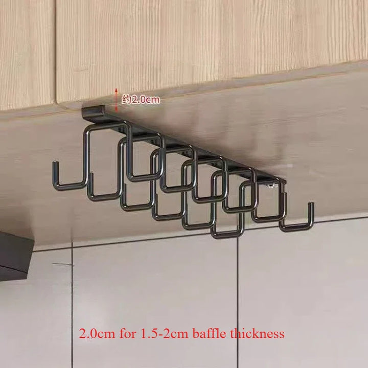 BowLift | Ferrosa Iron Hooks for Kitchen Cabinet | Wall Shelf & Coat Hooks | Space-saving & Load-bearing