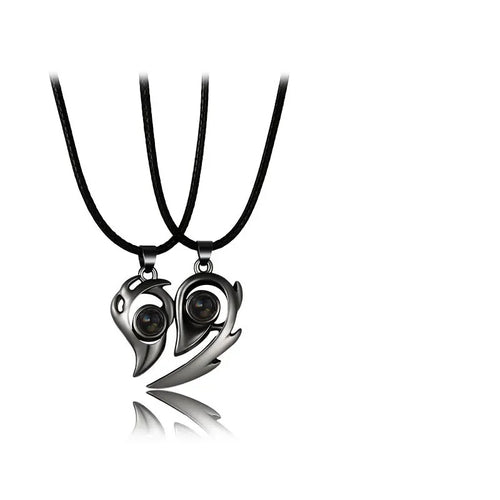 BowLift | I Love You Magnetic Projection Couple Necklace Set