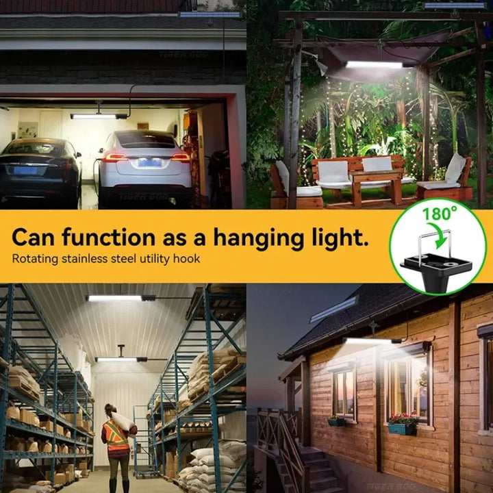 BowLift | Solario Split Solar Lamp | 158 LEDs | Motion Sensor & Remote Control | 10W Solar Light