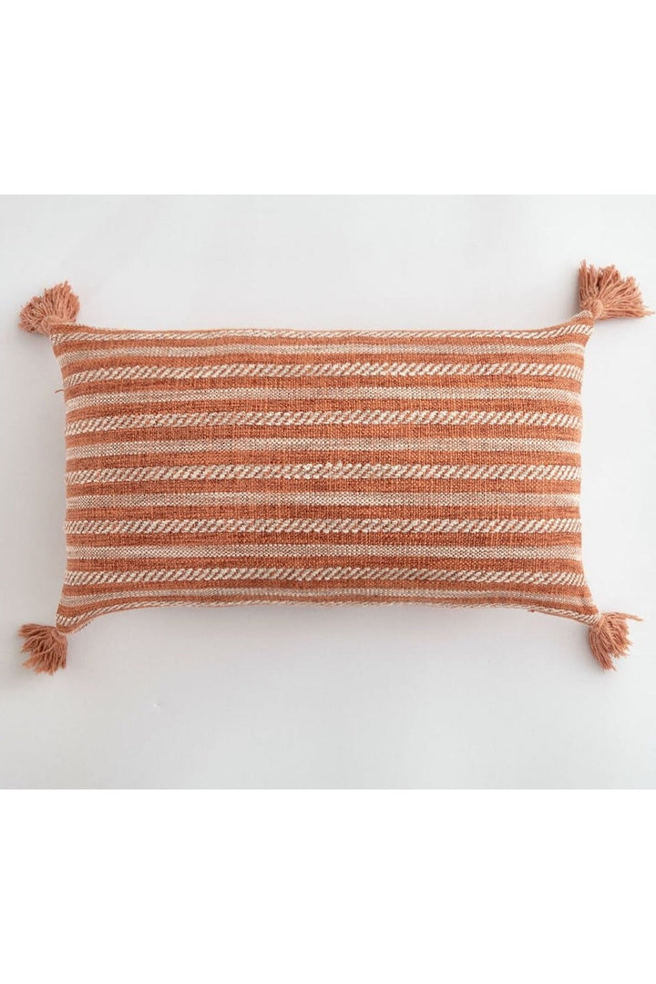 White Tassel Pillow Cover | Bowlift