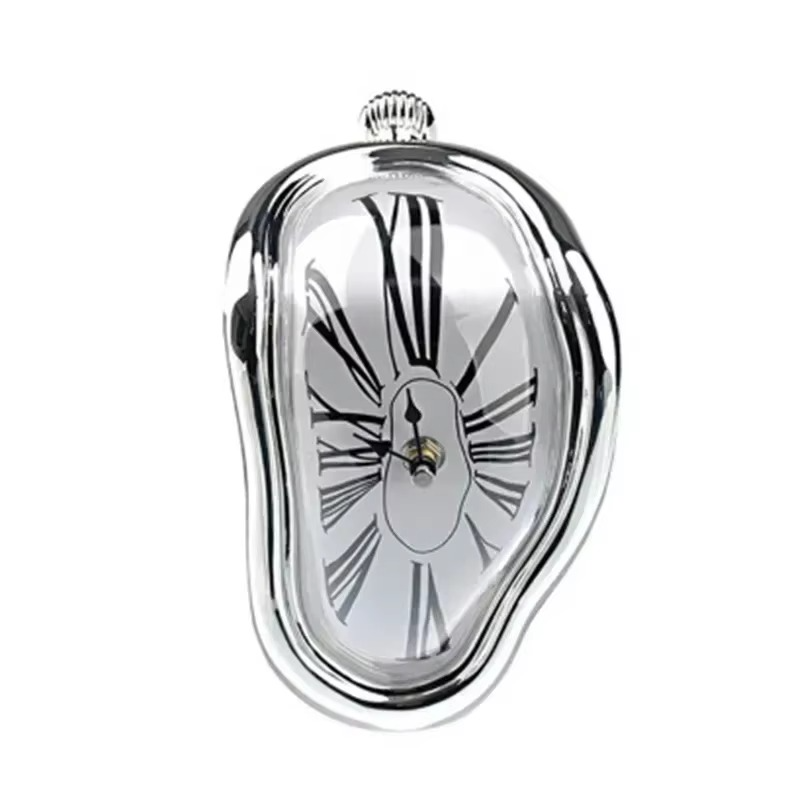 BowLift | Surreal Melting Wall Clock – Distorted Dali-Inspired Timepiece for Home & Garden