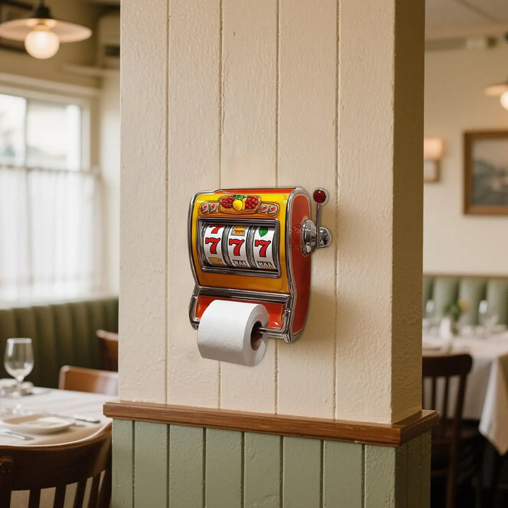 BowLift | Slot Machine Toilet Roll Holder