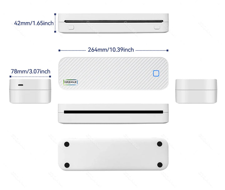 BowLift | Portable Inkless Bluetooth A4 Thermal Printer